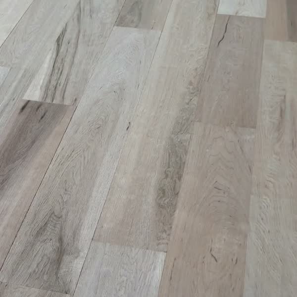 High-traffic wood flooring in a busy modern Portland cafe