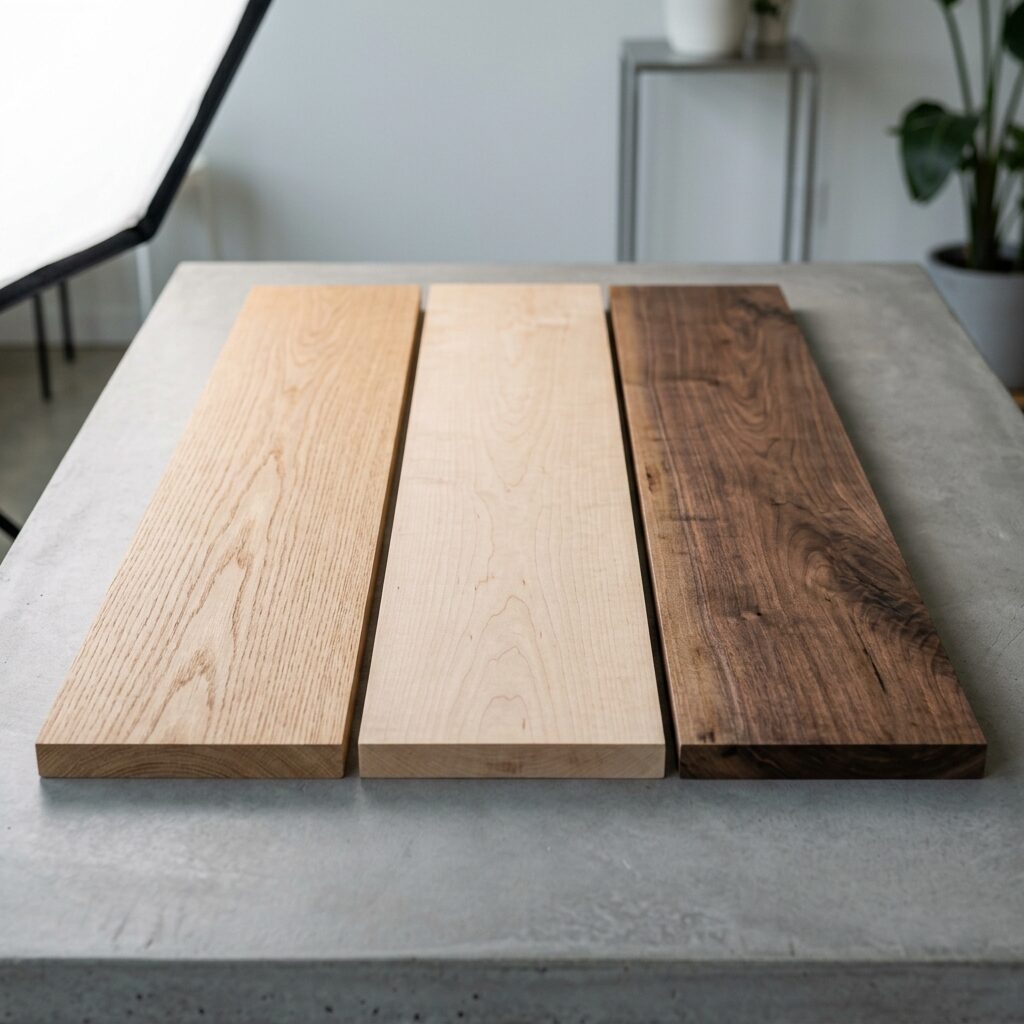 Choosing the right wood: Oak vs maple vs walnut